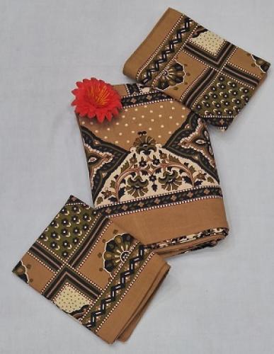 BEDSHEET JAIPUR PRINTED 72X100 2 PILLOW COVER